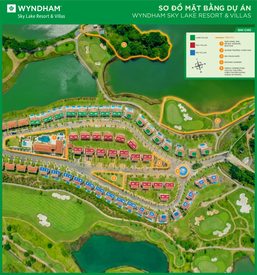 Biệt thự nghỉ dưỡng Wyndham Sky Lake Resort & Villas Chương Mỹ