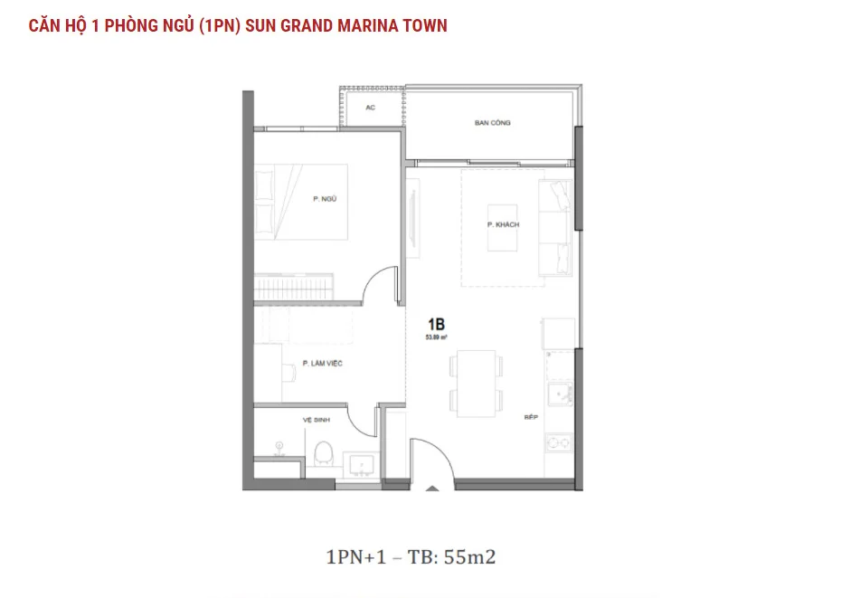 Căn hộ 1 phòng ngủ Sun Grand Marina Town Hạ Long Căn hộ 1 phòng ngủ Sun Grand Marina Town Hạ Long