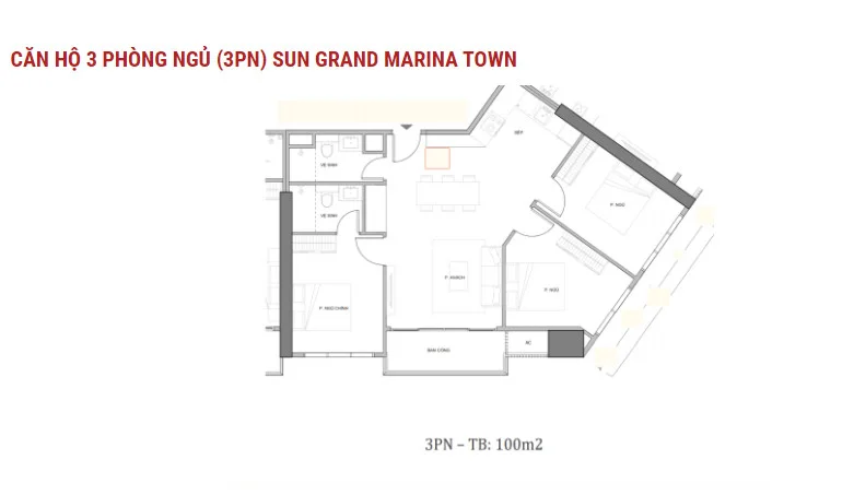 Căn hộ 2 phòng ngủ Sun Grand Marina Town Hạ Long Căn hộ 2 phòng ngủ Sun Grand Marina Town Hạ Long