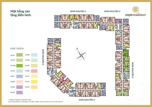 Mặt bằng tổng thể dự án nhà ở xã hội Hope Residences