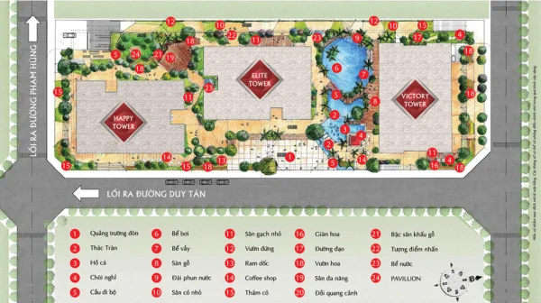 Mặt bằng dự án căn hộ Hà Nội Paragon