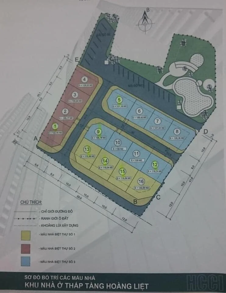 HCCI Hoàng Liệt: Dự án biệt thự liền kề tại Hà Nội
