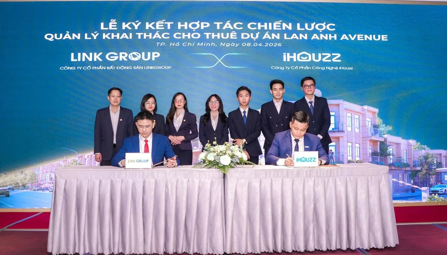 LinkGroup ký kết hợp tác cùng iHouzz quản lý khai thác cho thuê dự án Lan Anh Avenue