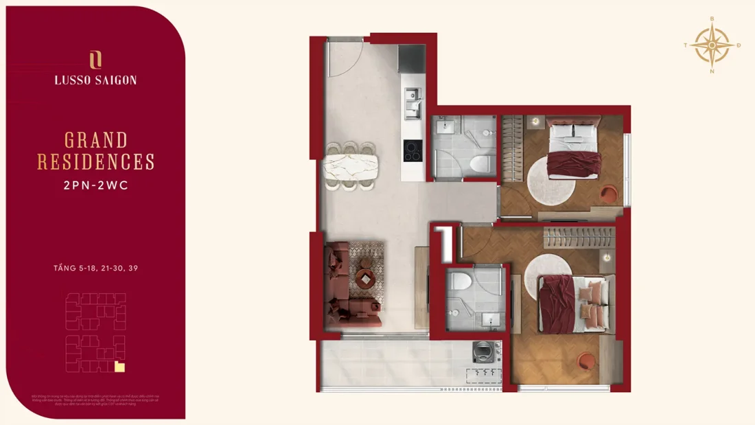 Lusso Saigon: Phân khu căn hộ thuộc La Pura TP.HCM- Ảnh 7. Lusso Saigon: Phân khu căn hộ thuộc La Pura TP.HCM- Ảnh 7.