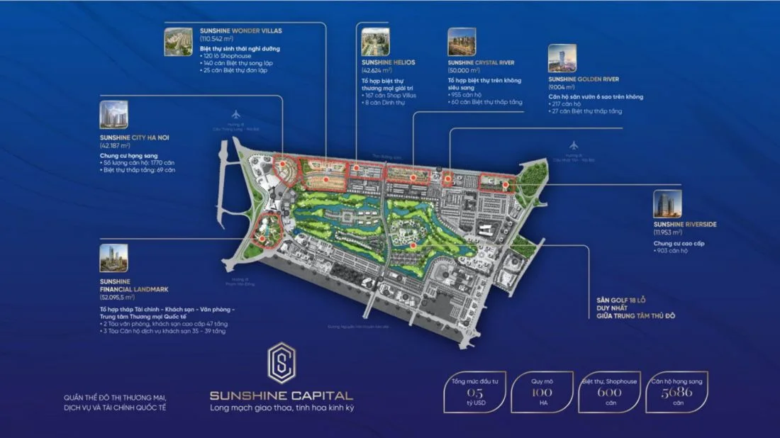 Quần thể đô thị khu thương mại, dịch vụ và tài chính Sunshine Capital Hà Nội