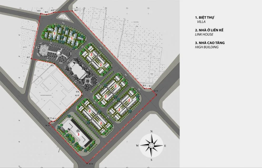 Tổ hợp căn hộ, nhà liền kề Helianthus Center Red River Hà Nội